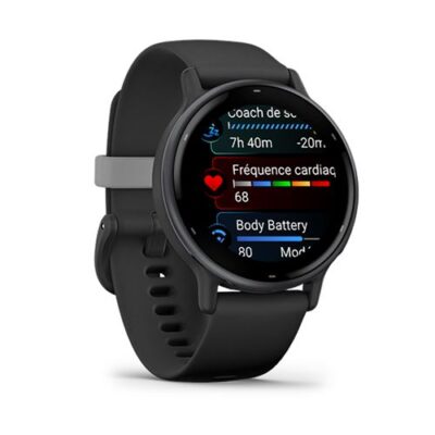 Reloj inteligente Garmin Vivoactive 5, gris con correa negra