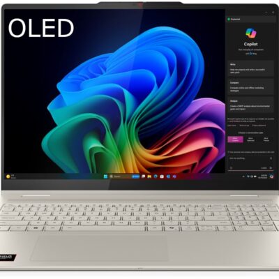 Lenovo Yoga 7 16AKP10 PC 2 en 1, pantalla táctil OLED de 16″ 2.8K y 120 Hz, AMD Ryzen™ 7 AI, 16 GB de RAM, SSD de 512 GB, gris arena